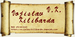 Vojislav Kilibarda vizit kartica